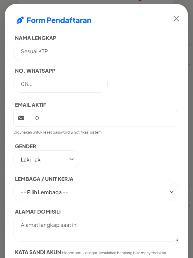 Menunggu Validasi